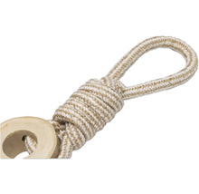 Flätat rep med ögla och träring