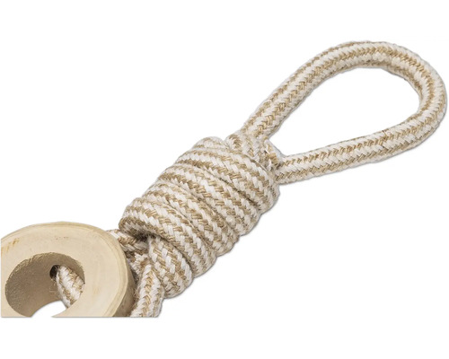 Flätat rep med ögla och träring