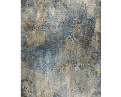 Tapet GRANDECO Metall blå 10,05x0,53m Tapet med putsstruktur