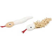 Två leksaksormar för husdjur