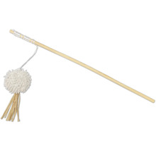 Kattspö med tofs och träpinne