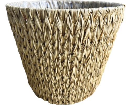 Planteringskorg LAFIORA flätad konstrotting Ø35x30cm natur