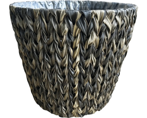 Planteringskorg LAFIORA konstrotting Ø35x30cm brun