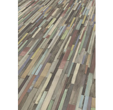 Flerfärgat laminat med träutseende för inomhusbruk