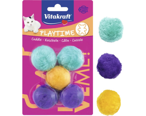 Vitakraft Kattleksak Lekbollar i 5-pack