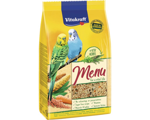 Förpackning fågelfoder för undulater från Vitakraft