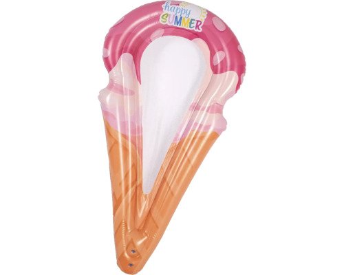 Uppblåsbar vattenmadrass i glassdesign med nätyta