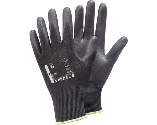 Syntethandske TEGERA 860R strl. 8 Par svarta Tegera 860R arbetshandskar storlek 9