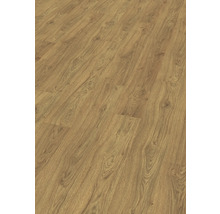 Vyiskt av ett laminatgolv med trästruktur.