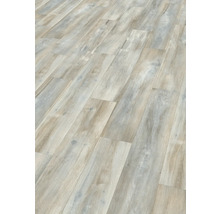 Närbild av laminatgolv med trästruktur