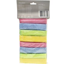 Flerfärgade mikrofiberdukar i 8-pack, 30x30 cm, lämpliga för rengöring