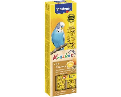 Vitakraft Kräcker för undulater med ägg och gräsfrön, 2 stycken