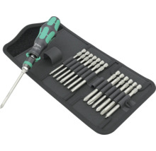 Skruvmejselbitsats i svart väska