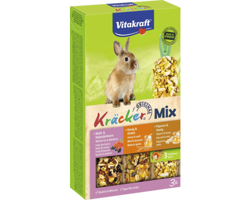 Vitakraft Kräcker Mix för gnagare, med vilda bär, fläderbär, honung och dinkel