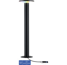 Svart utomhuslampa
