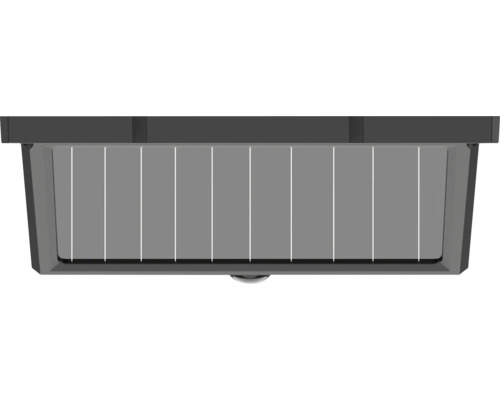 Grå LED utomhuslampa med solpanel
