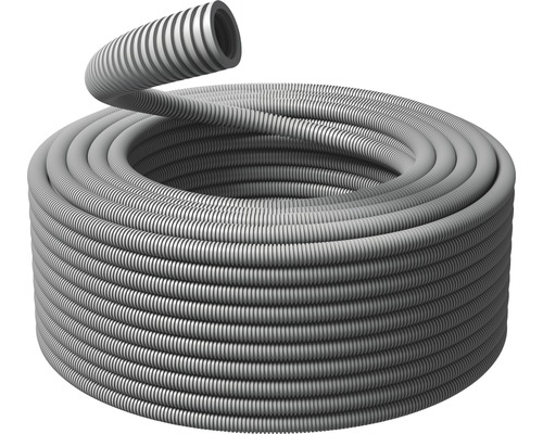 Flexrör PMFLEX Speed LSZH Ø25mm grå 50m Rullat, flexibelt elinstallationsrör