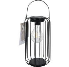 Solarlampa med LED-lampa och metallbur
