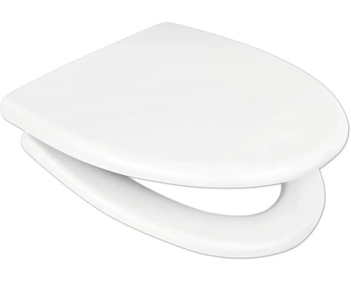 Toalettsits med mjukstängning ARROW Onyx Cera/Sign vit blank Easy Cleaning 7966990 Toalettsits av plast