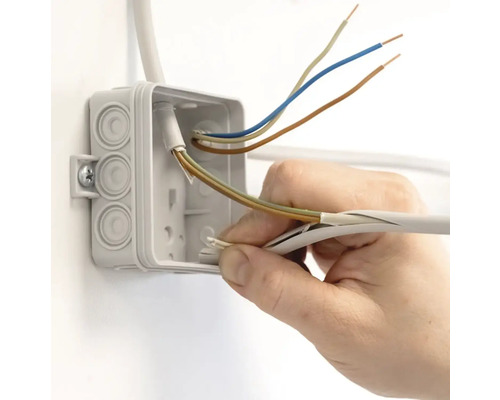 Installation av kopplingsdosa med elkablar