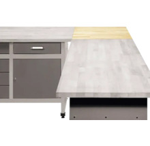 Bänkskiva KÜPPER i bok för hörn 600x600mm