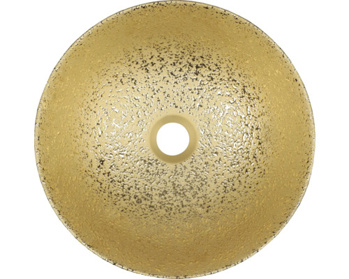 Taklampskärm av glas med hål i mitten