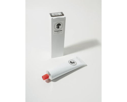 Ympvax svampkräm i tub och förpackning