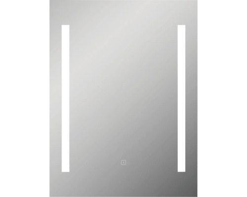 Rektangulär spegel med integrerad belysning