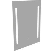 Rektangulär spegel med sidobelysning