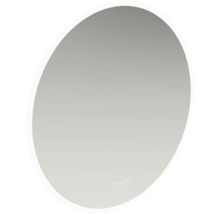 Oval spegel med belysning för badrummet