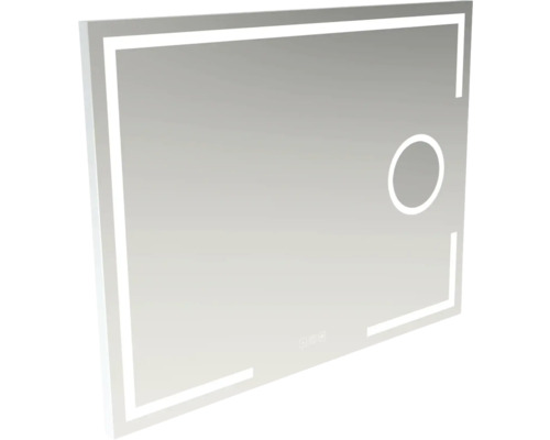 Rektangulär spegel med LED-belysning