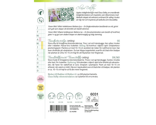 Fröförpackning tandpetarsilja Claus Dalby