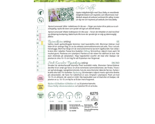 Information om odling och skötsel av sommarblommor