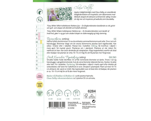 Information om odling, plantering och skötsel av sommarblommor