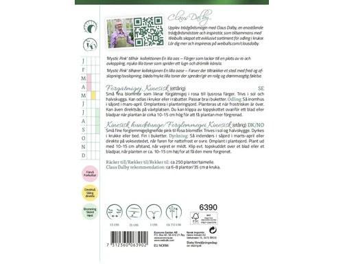 Information om kinesiska förgätmigejfrön