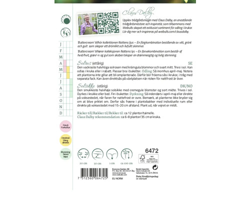 Information om Claus Dalby solrosor