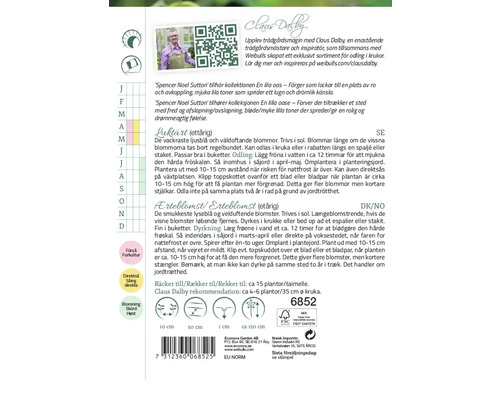 Information om odling, skörd och skötsel av luktärt