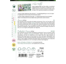Information om Zinnia blomfrön