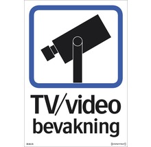 Dekal SYSTEMTEXT TV/video bevakning 210x148mm självhäftande folie-thumb-0