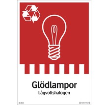 Symbol för återvinning av glödlampor
