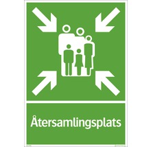 Återsamlingsplats skylt