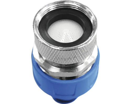 Kranluftare med utvändig gänga och blått handtag