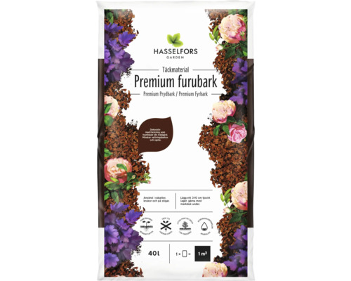 Bark HASSELFORS GARDEN Premium furubark 40L