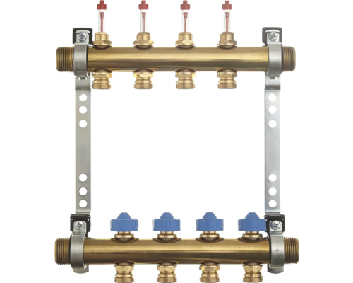Golvvärmefördelare med flödesmätare