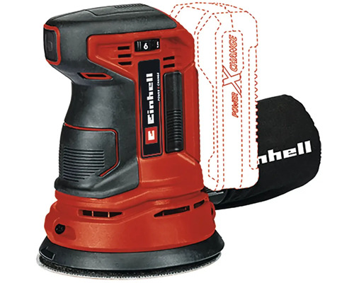 Einhell batteridriven excenterslip med dammuppsamlingspåse