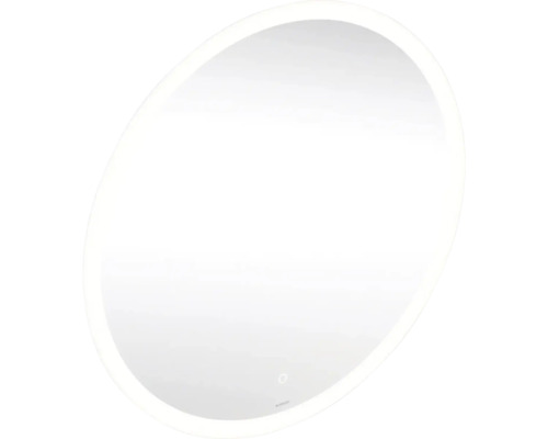Spegel med belysning IFÖ Option round ljusspegel silver 60x60 cm LED IP44 8942078 Oval spegel med LED-belysning för badrum