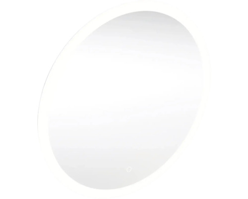 Spegel med belysning IFÖ Round 50 ljusspegel silver 50x50 cm LED IP44 8942077 Oval spegel med integrerad belysning