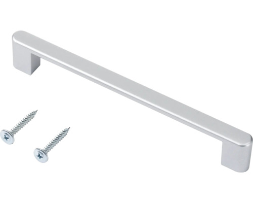 Möbelhandtag av metall med skruvar