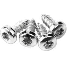 Flera Torx-skruvar av metall