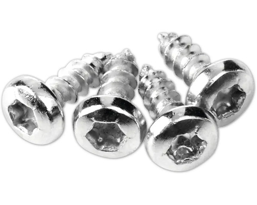 Flera Torx-skruvar av metall